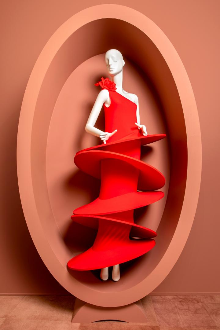 Pierre Cardin red dress