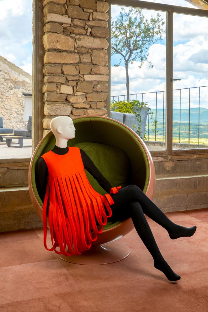 Cardin red dress