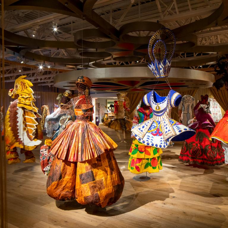 Installation view of SCAD FASH exhibit