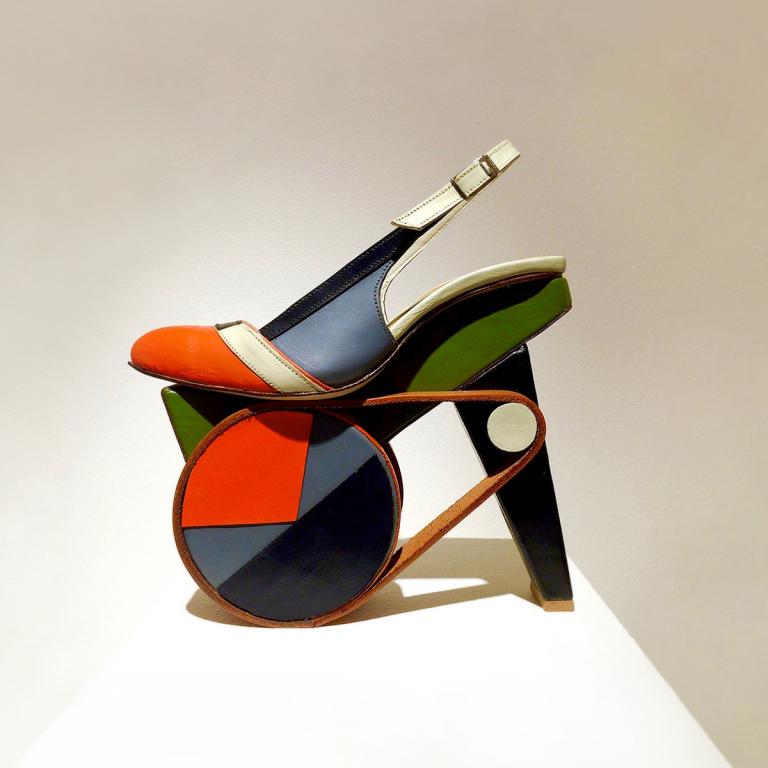 Signature image for Chris Francis shoe art exhibit at SCAD FASH