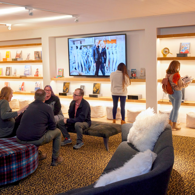scad fash visitors in the film salon
