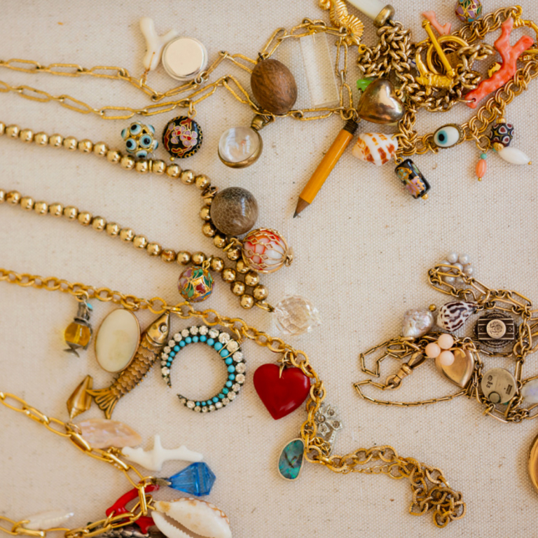 detail of jewelry