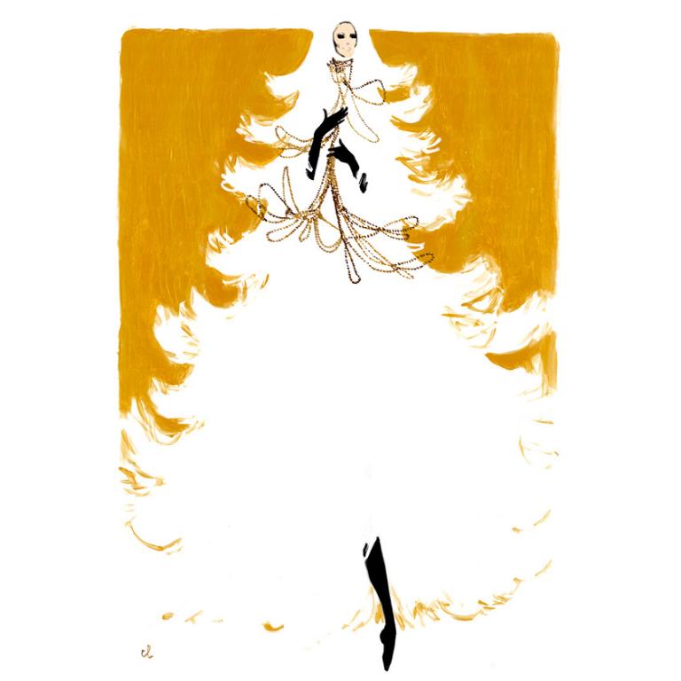 Fashion illustration by Marc-Antoine Coulon