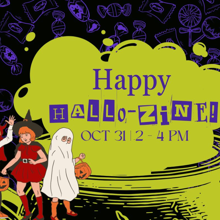 happy hallo-zine graphic