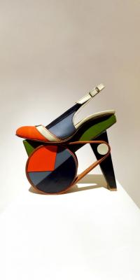 Signature image for Chris Francis shoe art exhibit at SCAD FASH