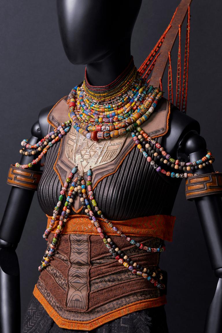 Installation view of Ruth E. Carter exhibit
