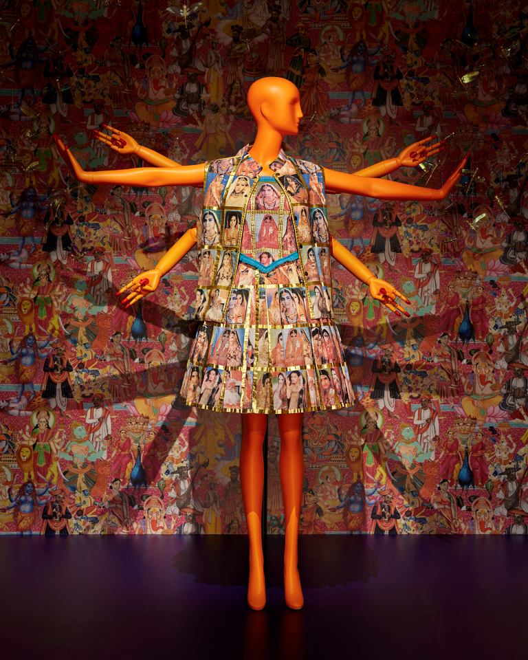 installation view of Manish Arora exhibition