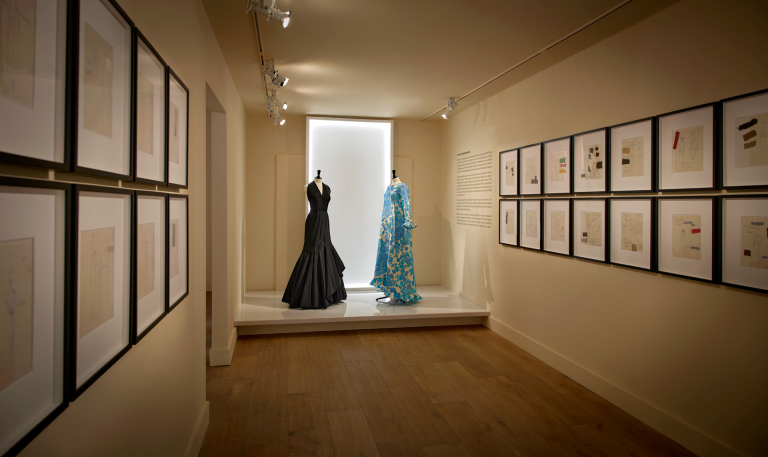 installation image for Balenciaga exhibition