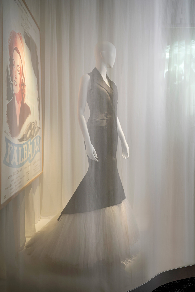 installation view of Gaultier exhibition