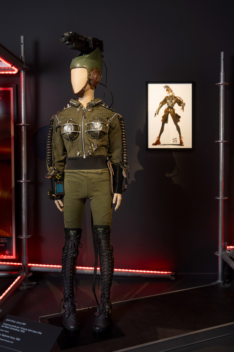 installation view of Gaultier exhibition