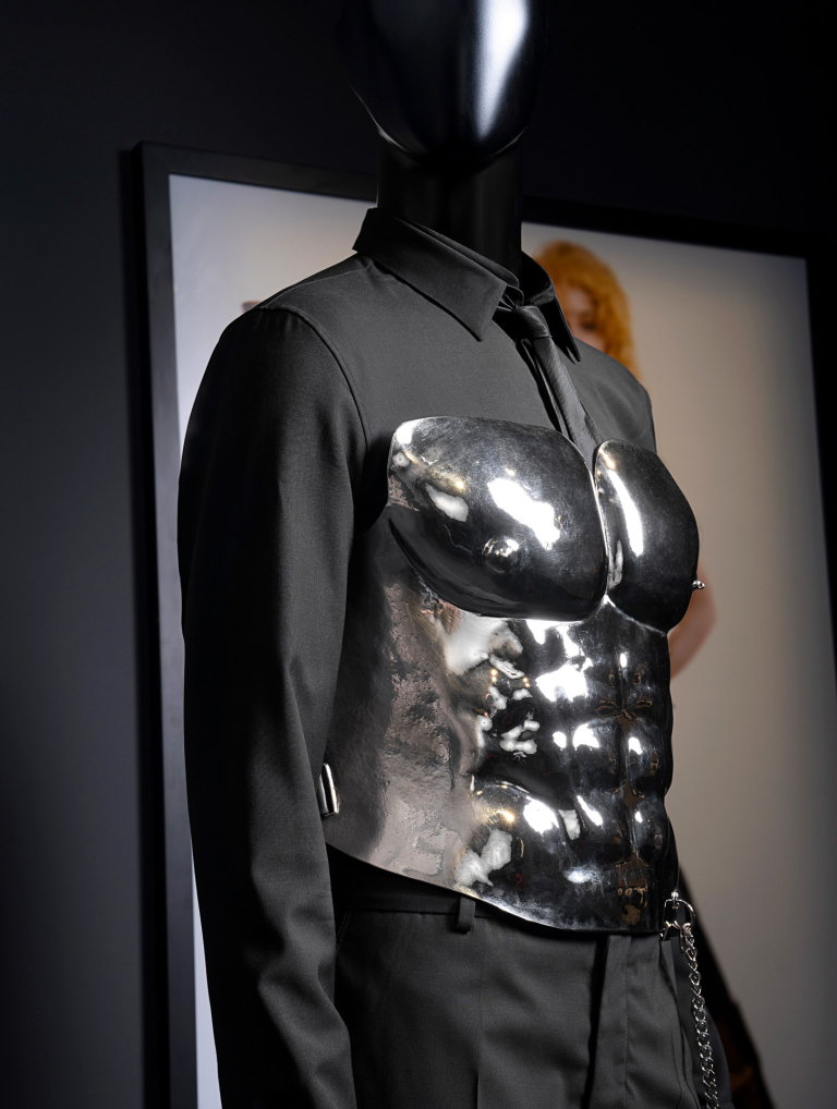 installation view of Gaultier exhibition