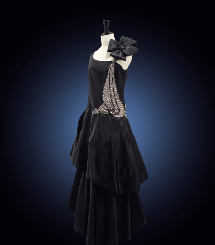 jeanne lanvin blue dress Rare 1950s Lanvin Castillo Demi-Couture Blue Silk Dress & Jacket   Shrimpton Couture